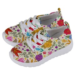 Colorful Flowers Pattern, Abstract Patterns, Floral Patterns Kids  Lightweight Sports Shoes by nateshop