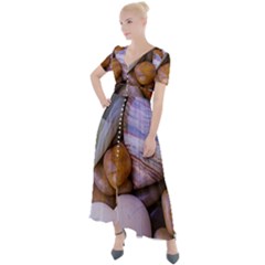 Hearts Of Stone, Full Love, Rock Button Up Short Sleeve Maxi Dress by nateshop