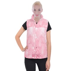 Pink Glitter Background Women s Button Up Vest by nateshop
