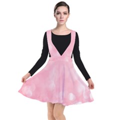 Pink Glitter Background Plunge Pinafore Dress by nateshop