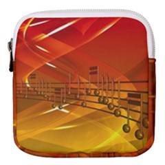 Music Notes Melody Note Sound Mini Square Pouch by Proyonanggan