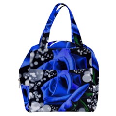 Blue Rose Bloom Blossom Boxy Hand Bag by Proyonanggan