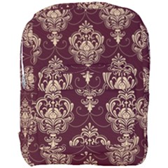 Vintage Floral Pattern, Purple Vintage Full Print Backpack by nateshop