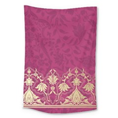 Vintage Pink Texture, Floral Design, Floral Texture Patterns, Large Tapestry by nateshop