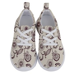 Violet Vintage Background, Floral Ornaments, Floral Patterns Running Shoes by nateshop