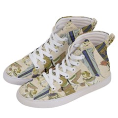 Egyptian Paper Woman Dress Design Women s Hi-top Skate Sneakers by Proyonanggan