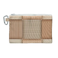 Wooden Wickerwork Textures, Square Patterns, Vector Canvas Cosmetic Bag (large) by nateshop