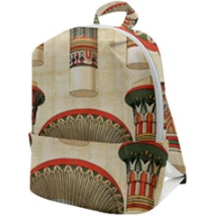 Egyptian Architecture Column Zip Up Backpack by Proyonanggan