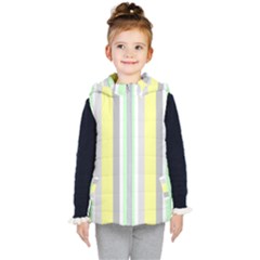 Stripes-2 Kids  Hooded Puffer Vest by nateshop