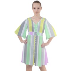 Stripes-2 Boho Button Up Dress by nateshop