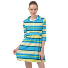 Stripes-3 Mini Skater Shirt Dress by nateshop