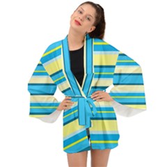 Stripes-3 Long Sleeve Kimono by nateshop