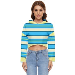 Stripes-3 Women s Lightweight Cropped Hoodie by nateshop