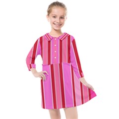Stripes-4 Kids  Quarter Sleeve Shirt Dress by nateshop
