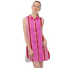 Stripes-4 Sleeveless Shirt Dress by nateshop