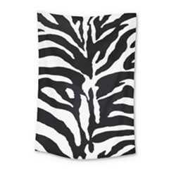 Zebra-black White Small Tapestry by nateshop