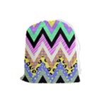 Zigzag-1 Drawstring Pouch (Large)
