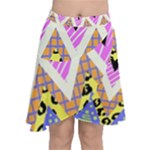 Zigzag-1 Chiffon Wrap Front Skirt