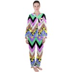 Zigzag-1 Women s Long Sleeve Satin Pajamas Set	