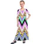 Zigzag-1 Kids  Quarter Sleeve Maxi Dress