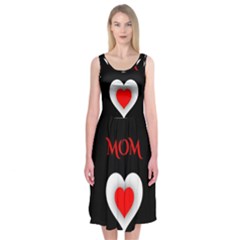 Mom And Dad, Father, Feeling, I Love You, Love Midi Sleeveless Dress by nateshop