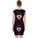 Mom And Dad, Father, Feeling, I Love You, Love Capsleeve Drawstring Dress  View2
