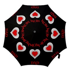 Mom And Dad, Father, Feeling, I Love You, Love Hook Handle Umbrellas (medium) by nateshop