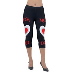 Mom And Dad, Father, Feeling, I Love You, Love Lightweight Velour Capri Leggings  by nateshop