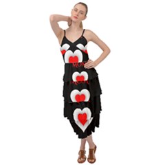 Mom And Dad, Father, Feeling, I Love You, Love Layered Bottom Dress by nateshop