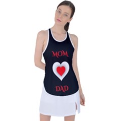 Mom And Dad, Father, Feeling, I Love You, Love Racer Back Mesh Tank Top by nateshop