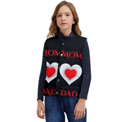 Mom And Dad, Father, Feeling, I Love You, Love Kid s Button Up Puffer Vest	 by nateshop