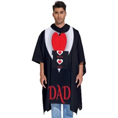 Mom And Dad, Father, Feeling, I Love You, Love Men s Hooded Rain Ponchos by nateshop