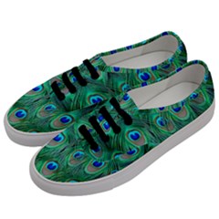 Feather, Bird, Pattern, Peacock, Texture Men s Classic Low Top Sneakers by nateshop