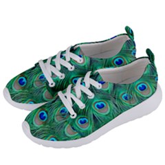 Peacock Feathers, Bonito, Bird, Blue, Colorful, Feathers Women s Lightweight Sports Shoes by nateshop