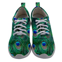 Peacock Feathers, Bonito, Bird, Blue, Colorful, Feathers Women Athletic Shoes by nateshop