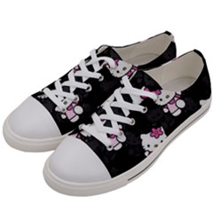 Hello Kitty, Pattern, Supreme Men s Low Top Canvas Sneakers by nateshop