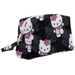 Hello Kitty, Pattern, Supreme Wristlet Pouch Bag (large) by nateshop