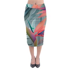 Beauty, Flowers, Green, Huawei Mate Midi Pencil Skirt by nateshop