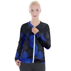 Berry, One,berry Blue Black Casual Zip Up Jacket by nateshop