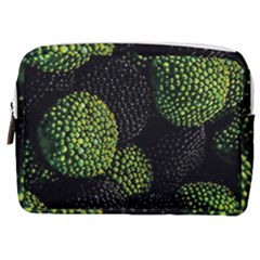 Berry,note, Green, Raspberries Make Up Pouch (medium) by nateshop