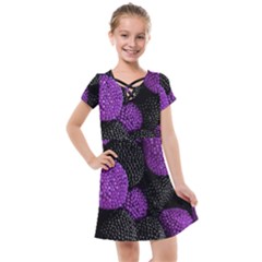 Berry,raspberry, Plus, One Kids  Cross Web Dress by nateshop