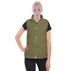 Brown, Color, Background, Monochrome, Minimalism Women s Button Up Vest by nateshop