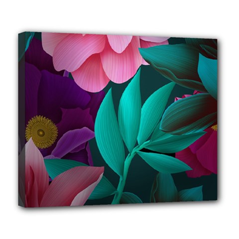 Eaves, Mate, Pink, Purple, Stock Wall Deluxe Canvas 24  X 20  (stretched) by nateshop