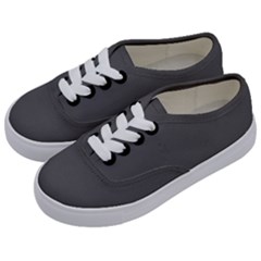 Gray, Color, Background, Monochrome, Minimalism Kids  Classic Low Top Sneakers by nateshop