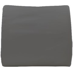 Gray, Color, Background, Monochrome, Minimalism Seat Cushion by nateshop