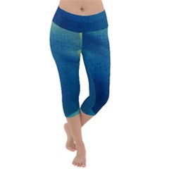 Plus, Curved Lightweight Velour Capri Yoga Leggings by nateshop