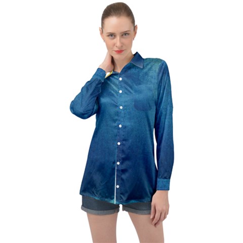 Plus, Curved Long Sleeve Satin Shirt by nateshop