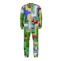 Pixel Map Game Onepiece Jumpsuit (kids) by Cemarart