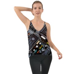 Motherboard Board Circuit Electronic Technology Chiffon Cami by Cemarart