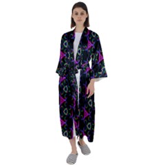 Background-36 Maxi Satin Kimono by nateshop